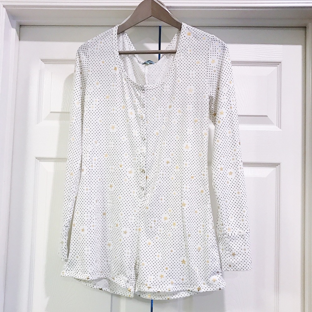 BH PJs Polka Dot and Star Romper Pajamas